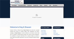 Desktop Screenshot of kingandshaxson.com